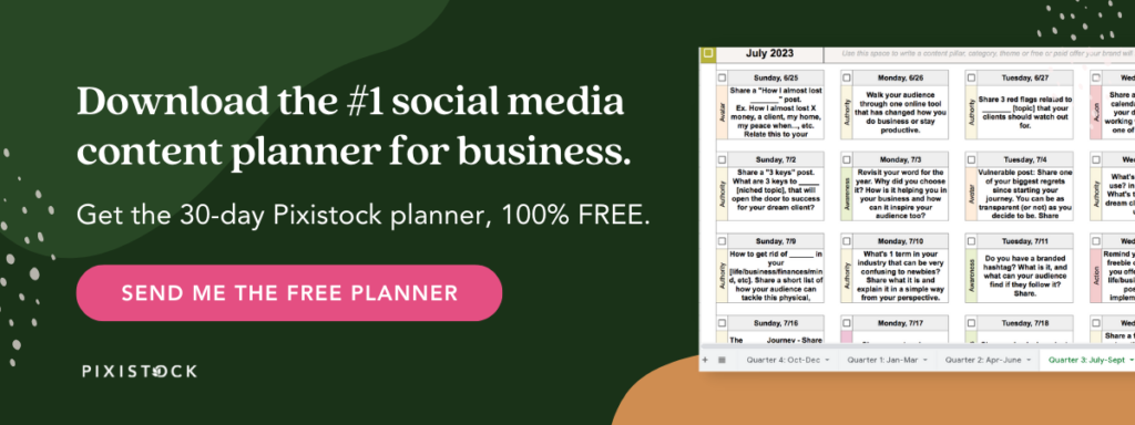 Download the #1 social media content planner for business
